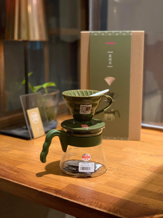 中秋佳節伴手禮 日本進口 玻璃王 V60藍媚茶濾杯 01組禮盒
